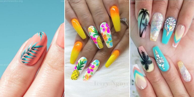 Best Tropical Vacation Nail Ideas