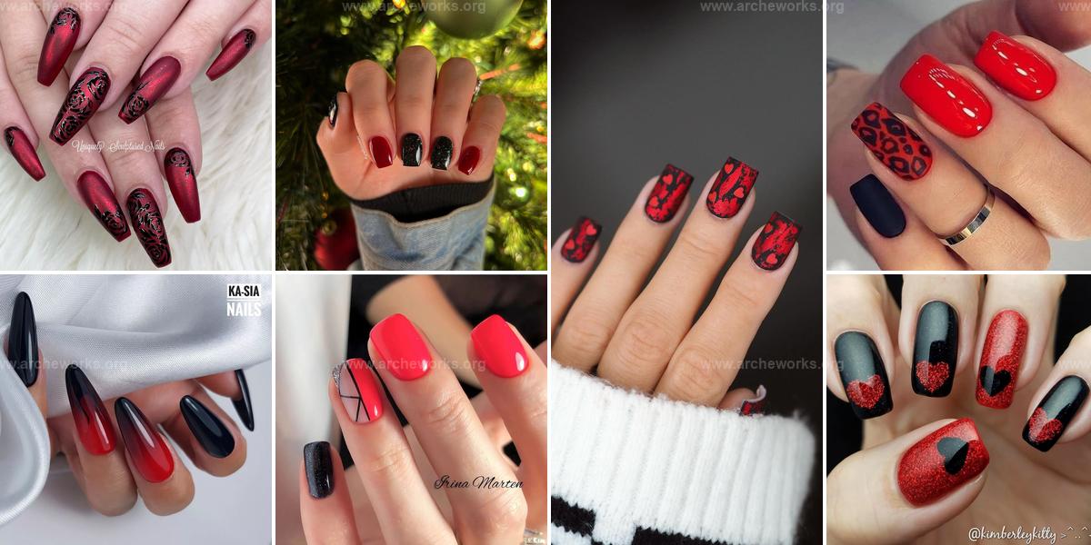 Top Black & Red Nail Ideas