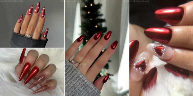 Best Red Chrome Nail Ideas