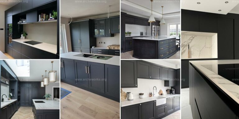 Best Black Kitchen Cabinets With White Countertops