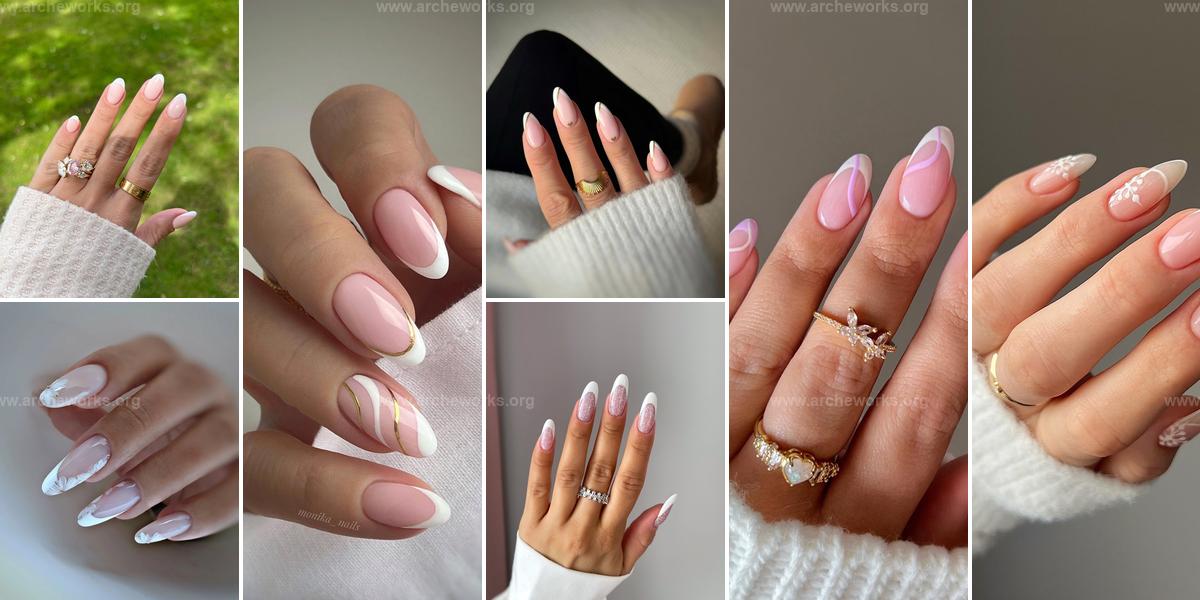 Best White French Tip Almond Nail Ideas